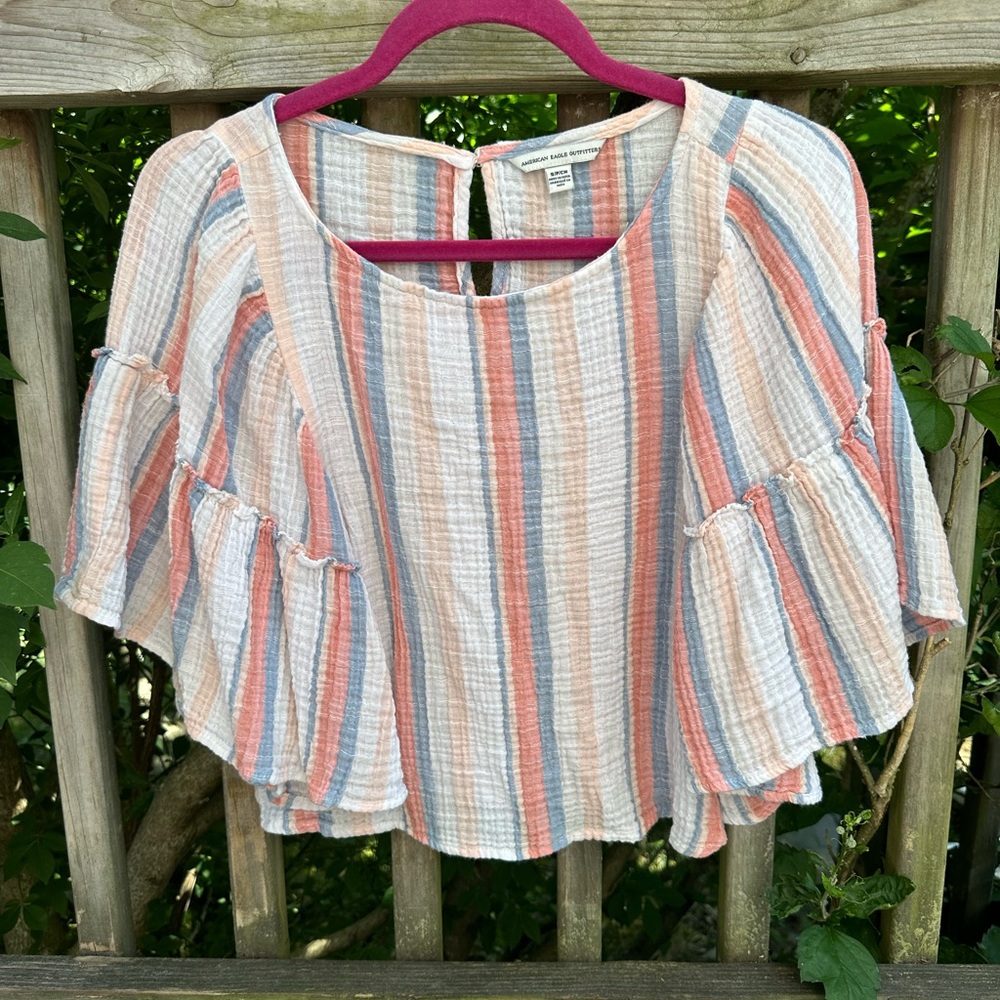 American eagle linen top